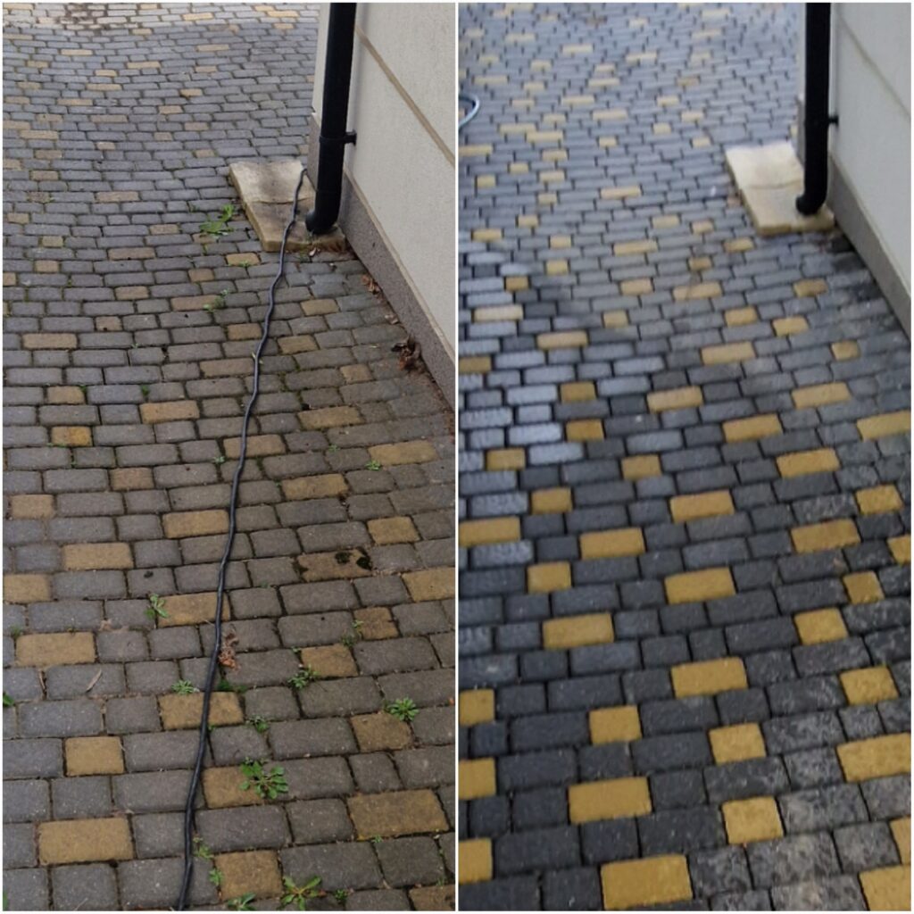 Mycie kostki brukowej Lublin i okolice efekt